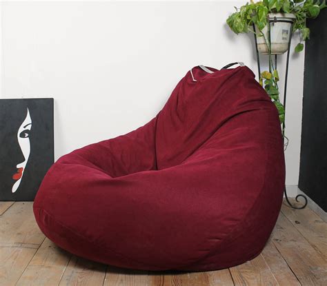 recta extra large bean bag chair full back support 115 x 105 x 95 cm giro echo