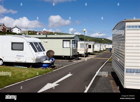 Mobile Static Caravans On Caravan Holiday Park Cushendall County Antrim