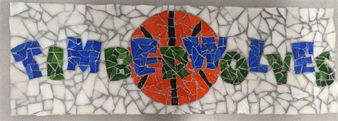 Glass Mosaic Table Or Sign Anoka Feb Northdale Middle School Coon