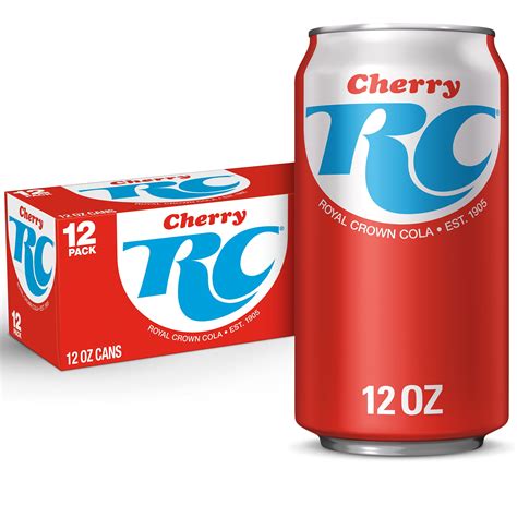 Rc Cherry Cola Soda 12 Fl Oz Cans 12 Pack