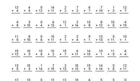 7 Best Images of Printable Math Addition Drill Worksheets - First Grade Addition Speed Drill