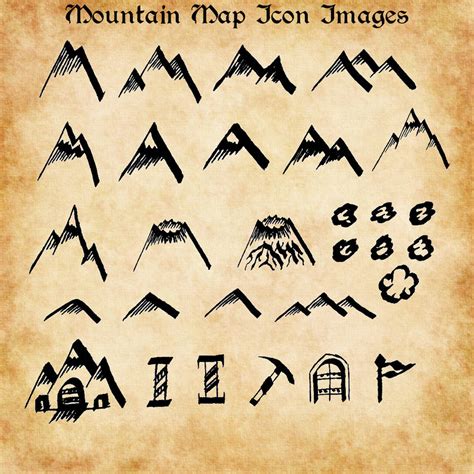Mountain Map Icon Images Png By Alifeincolours On Deviantart