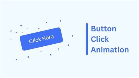 Button Click Animation In Html Css And Javascript Youtube