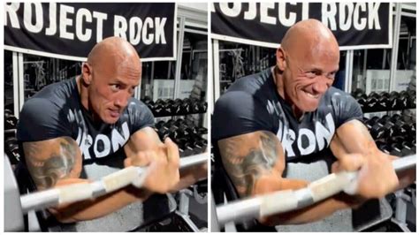 The Rock Gets Jacked Biceps With Preacher Curls On Arm Day Fitness Volt
