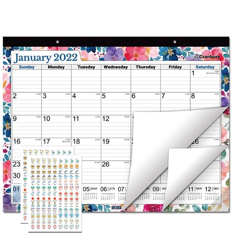 Buy Cranbury Large Calendar 2022 2023 Floral 17x22 Use Now To