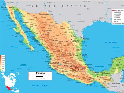 Mapa De México Descarga Los Mapas De México