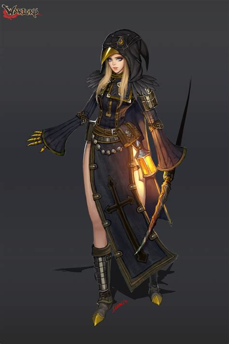 Crow Youngmin Suh Character Design Girl Warrior Woman Concept Art
