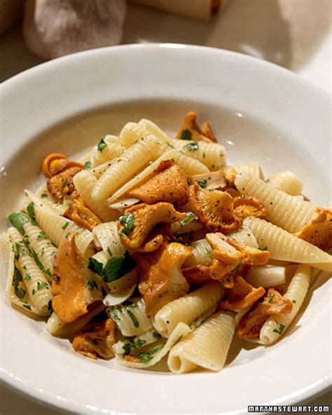 Pasta With Chanterelle Mushrooms Recipe Martha Stewart