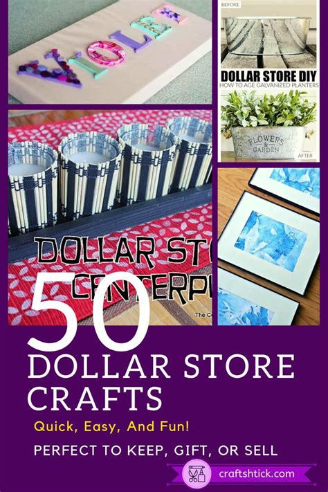 This Curated List Of 50 Dollar Tree Crafts Will Keep You Busy Crafting