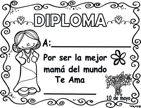 Estupendos Y Lindos Diplomas Para El Día De Las Madres Material Educativo