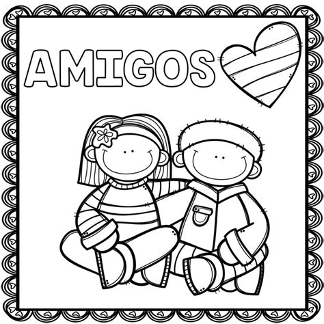 Dia Del Amor Y La Amistad Para Colorear Dibujos Para Colorear Infantil