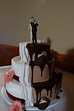Bride and Grooms cake all in one. Best of Both worlds! :-) | Grooms ...