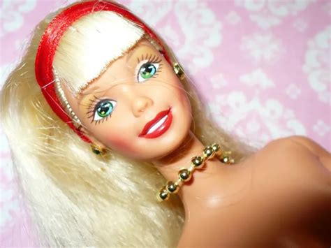 Mattel Barbie Doll Platinum Blonde Hair Bangs Nude Naked For Ooak Or Custom Picclick