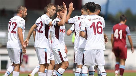 Trabzonspor hazırlık maçında NK Triglav Kranj i farklı yendi