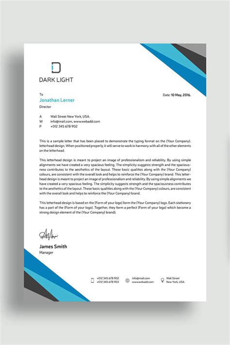 How to write a perfect business thank you letter. Elegant Letterhead Corporate Identity Template #69617