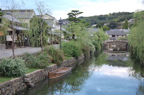 images gratuites ville rivière canal village japon voie navigable biens kurashiki