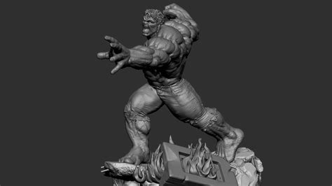 Hulk Zbrush Sculpture Turntable 2017 Gaurav Kumar Youtube