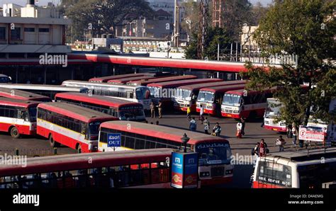 Bangalore City Junction Bus Station Bus Stand Of Karnataka State At