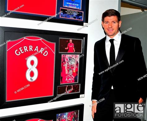 Steven Gerrard Honoured At The Hall Of Fame At The National Football