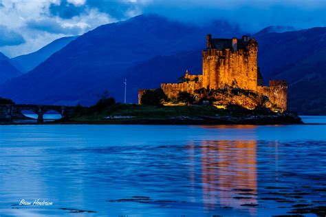Eilean Donan Castle At Night Brian Henderson Photography