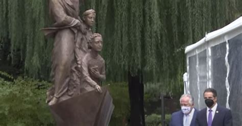 cuomo unveils mother cabrini statue as part of columbus day observances