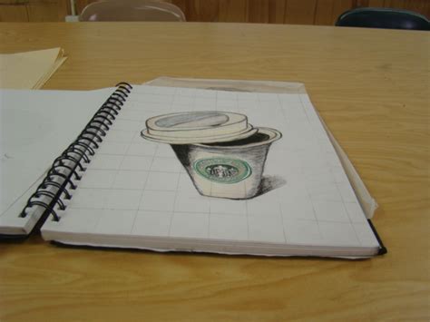 Drawing a cube to the canvas. Art of Apex High School: 3D Anamorphosis Drawings