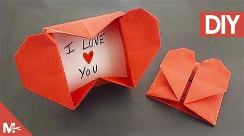 Como Hacer Cajas De Corazón Y Sobre Origami Heart Box And Envelope 💙