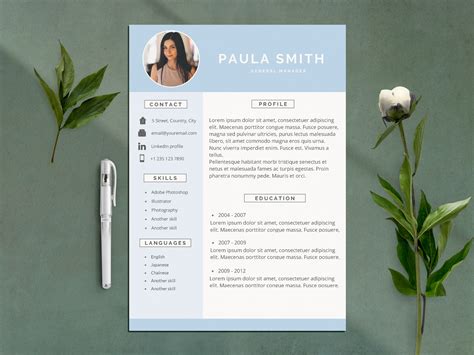 Clean And Simpleresume Cv Tmp Vol01 By Resume Cafe On Dribbble
