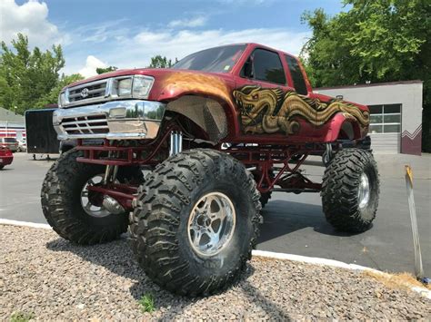 Custom 1 Of A Kind 1994 Toyota Monster Truck For Sale Toyota Tacoma