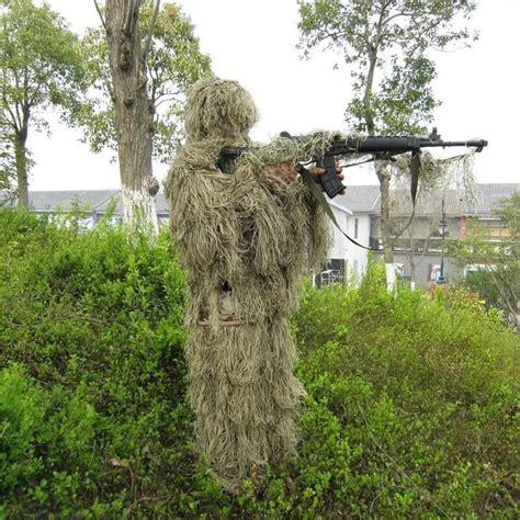 Camouflage Hunting Ghillie Suit Secretive Hunting Clothes Sniper Suit
