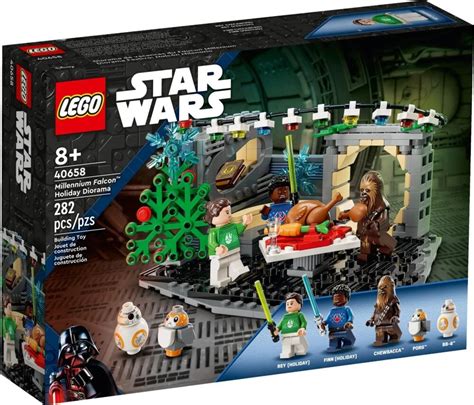 Lego Star Wars Millennium Falcon Holiday Diorama 40658 Revelado