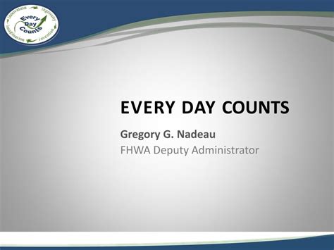 Ppt Every Day Counts Powerpoint Presentation Free Download Id1669912