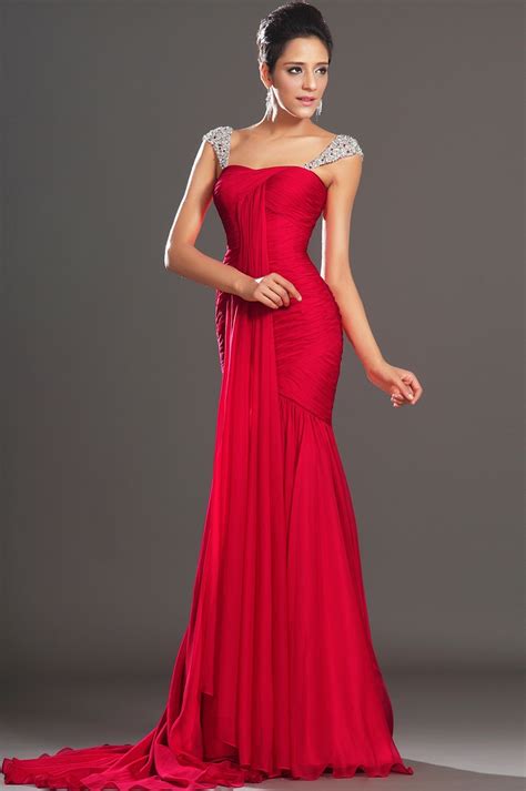 Charming Fitted Red Prom Evening Dress Edressit Red