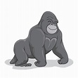 animales de dibujos animados de gorila 3513818 Vector en Vecteezy