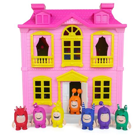 Buy Oddbods Pink And Yellow House Playset For Kids Features Indoor