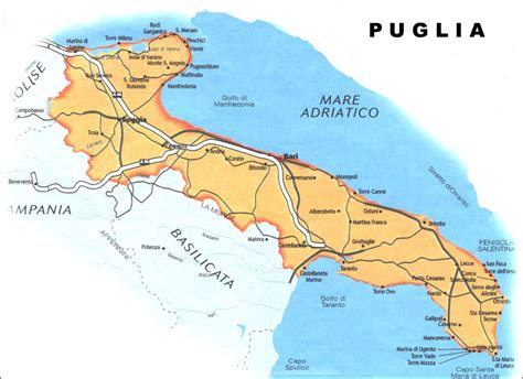 Best Beaches In Puglia Map