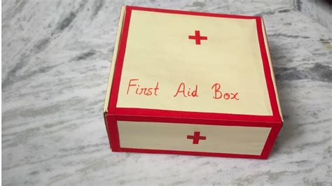 Make Easy First Aid Box From Box First Aid Kit For Kids Best Out Of Waste