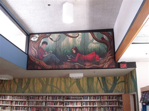 Finished Library Mural Panel Mural Installed Over A Site Flickr