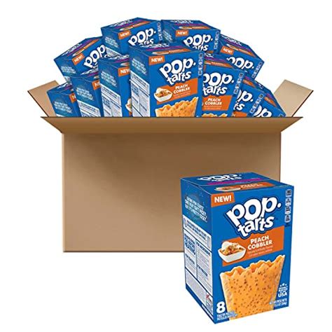 pop tarts breakfast toaster pastries frosted peach cobbler bakery inspired snack food 10 1lb