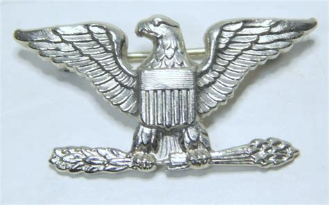 Vintage Ns Meyer Should R Form Army Colonel Eagle Pin For Sale Soviet