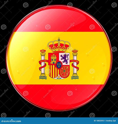 Spain Flag Button Stock Illustration Illustration Of Barcelona 1802593