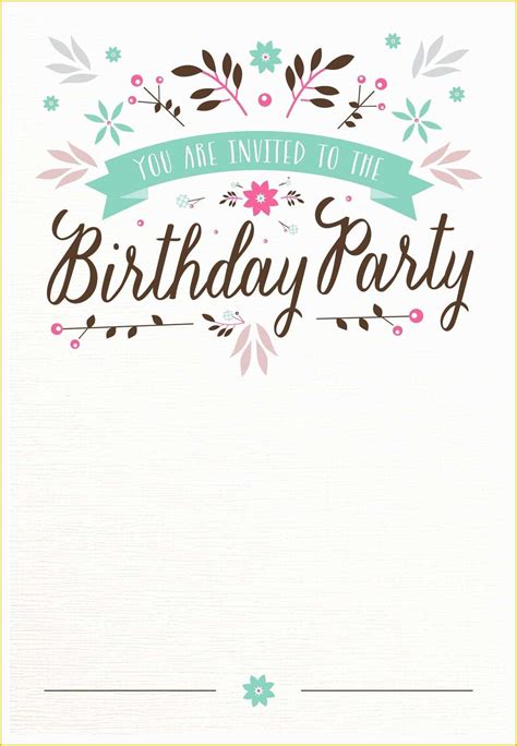 Free Birthday Invitation Templates For Adults Of Adult Birthday Invitation Milestone Birthday By