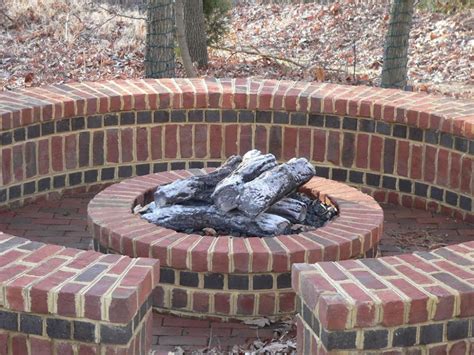 Brick Fire Pit No Mortar Rickyhil Outdoor Ideas Making Brick Fire Pit