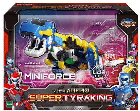 Miniforce Super Dino Power Super Tyraking T Rex Dinosaur Combined Robot