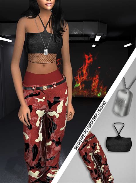 Aaliyah Hot Like Fire By Vittler Universe Sims 4 Clothing Sims 4