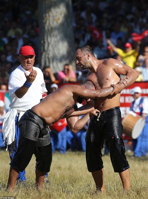 Winners Are Crowned After A Weekend Of Traditional Turkish Oil Wrestling Daily Mail Online