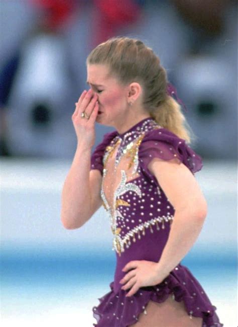 Tonya Harding In Tears After A Failed Attempt At Her Free Skate During
