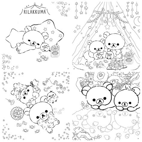 739 Rilakkuma Relaxing Soothing Coloring Book Vol 2 Kayliebooks