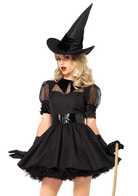 Leg Avenue Womens Plus Size Bewitching Witch Costume Black 1x