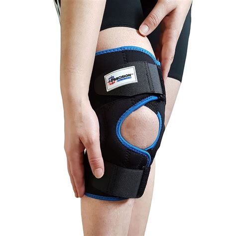 Cambivo knee brace, knee compression sleeve at amazon. Neoprene Hinged Patella Knee Arthritis Support Brace Guard ...